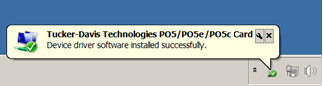 Card installed successfully