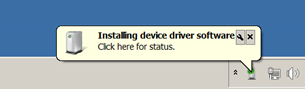 Installing device driver software