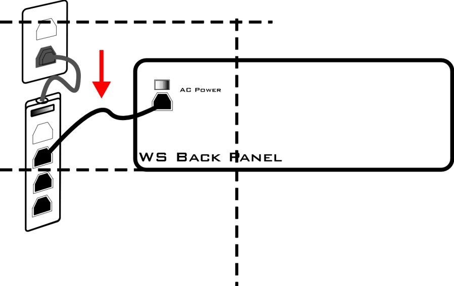 WS power cord location