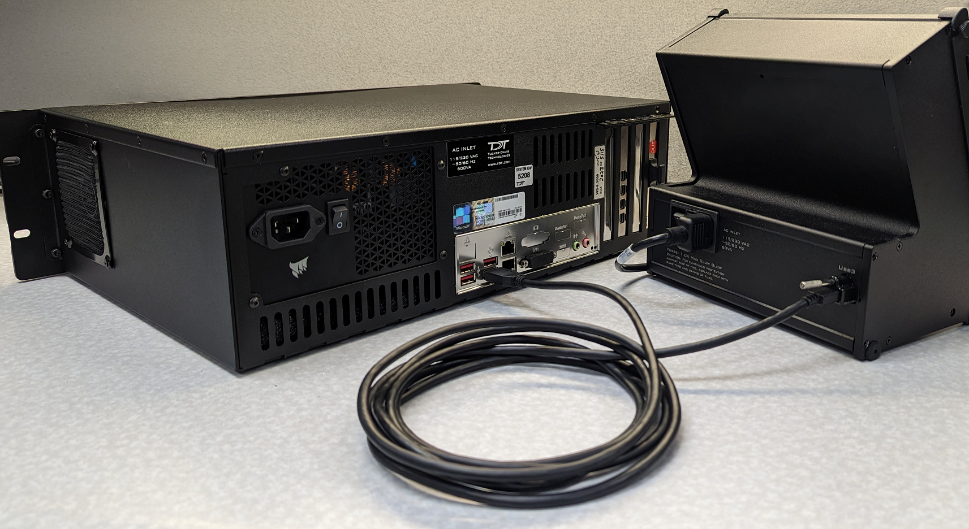 iConZ connected to a PC over USB 3.0