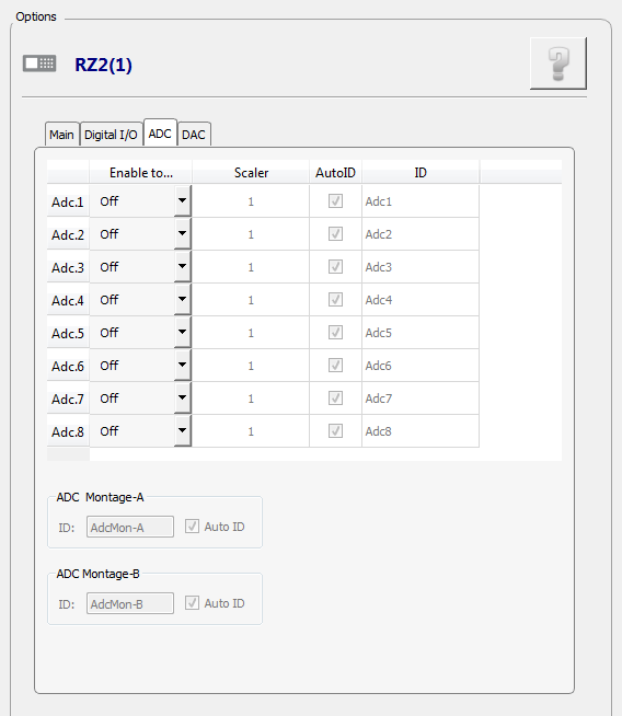 ADC tab RZ2 HAL ADC tab