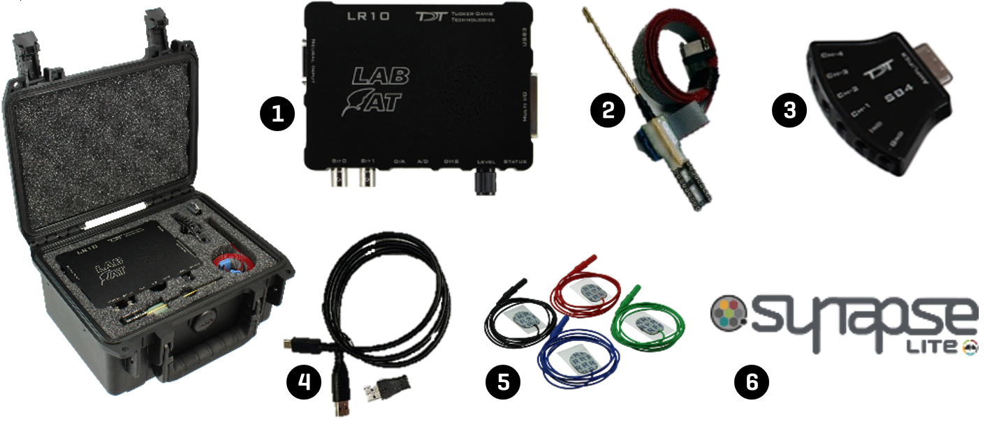 Lab Rat System with custom carrying case - inside the box.