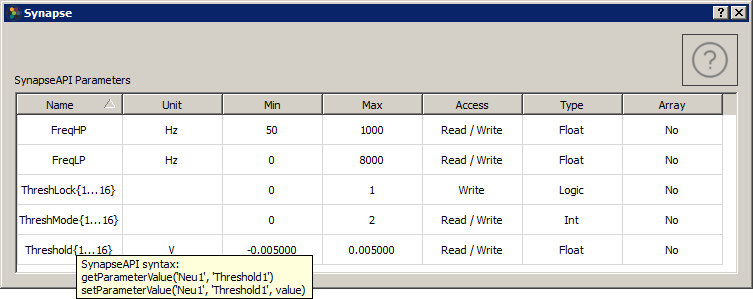 PCA dialog tooltip